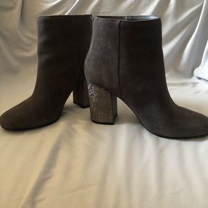 Sparkly heel booties